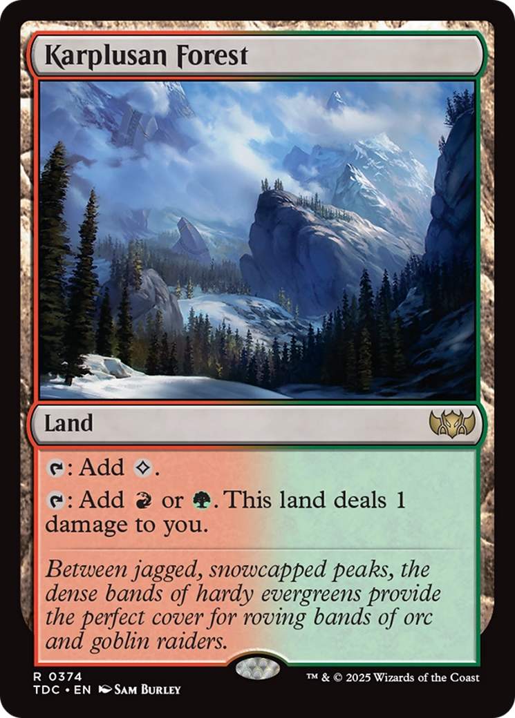 Karplusan Forest [Tarkir: Dragonstorm Commander] - Destination Retro