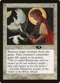 Swords to Plowshares (Oversized) [Oversize Cards] - Destination Retro