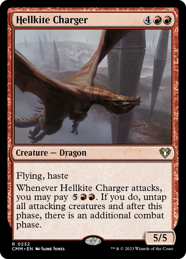 Hellkite Charger (Foil Etched) [Commander Masters] - Destination Retro