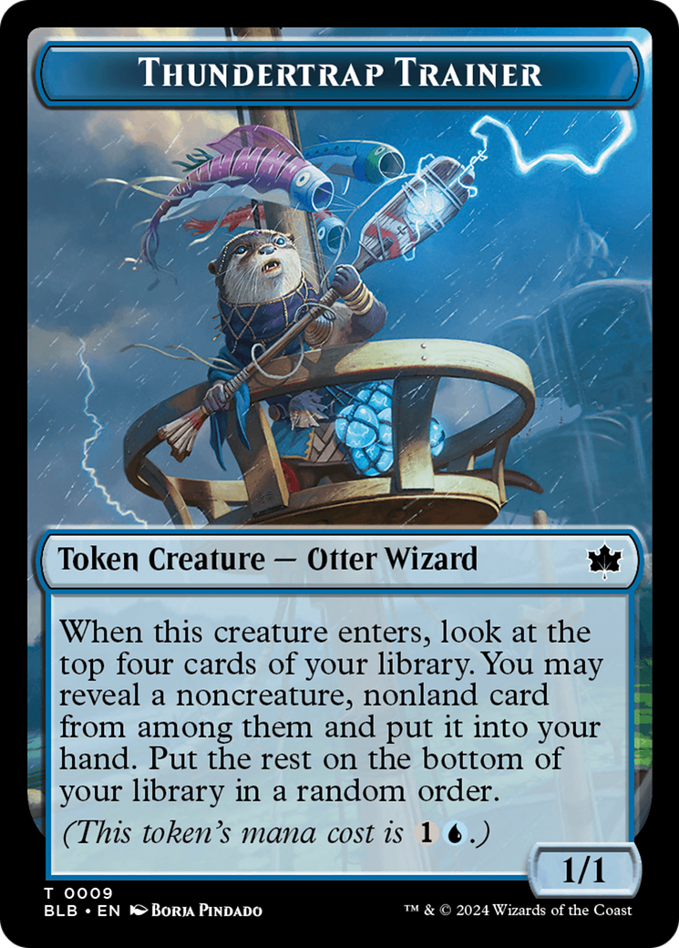 Snail // Thundertrap Trainer Double-Sided Token [Bloomburrow Tokens] - Destination Retro