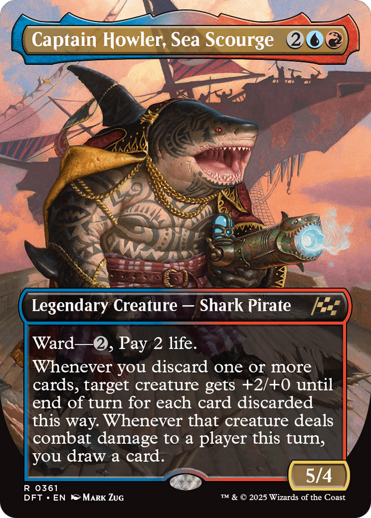 Captain Howler, Sea Scourge (Borderless) [Aetherdrift] - Destination Retro