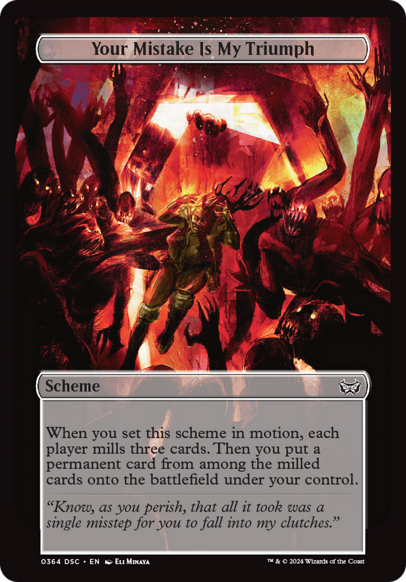 Your Mistake Is My Triumph (Full Art) [Duskmourn: Archenemy] - Destination Retro