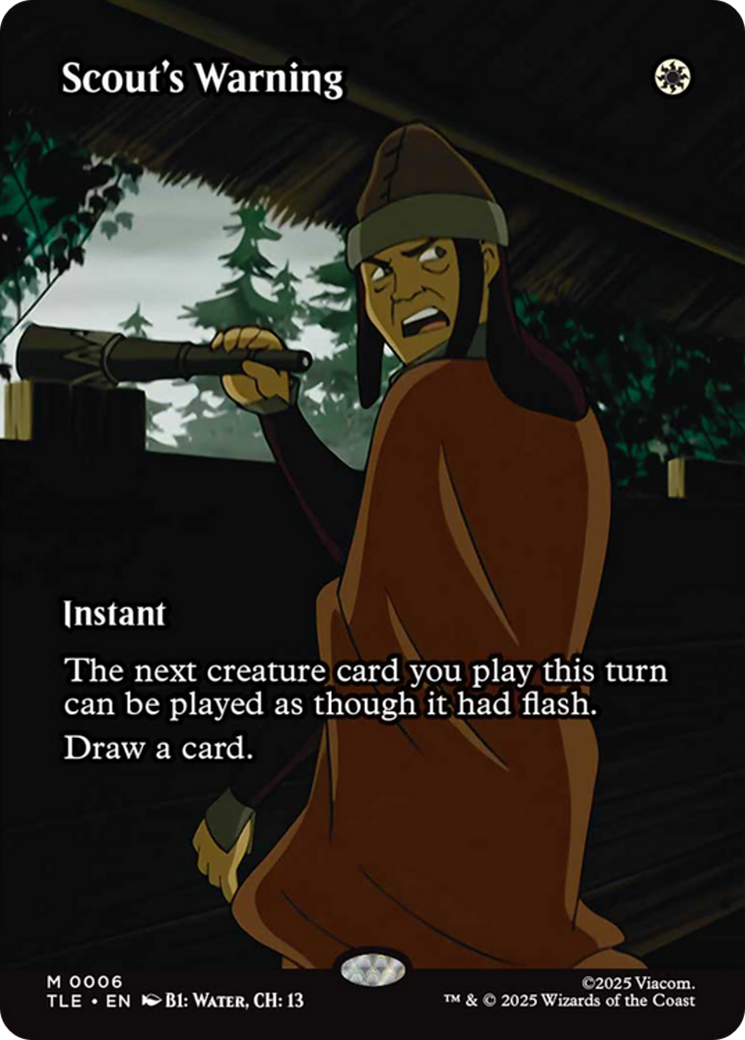 Scout's Warning (Borderless) [Avatar: The Last Airbender: Eternal-Legal] - Destination Retro