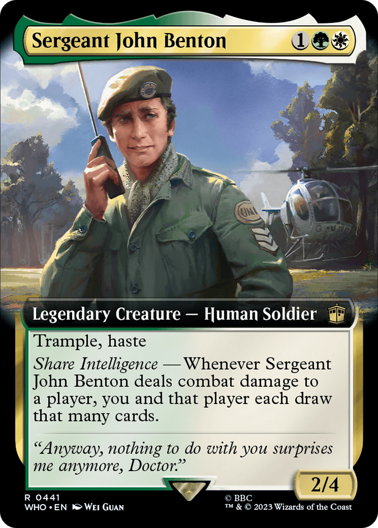 Sergeant John Benton (Extended Art) [Doctor Who] - Destination Retro