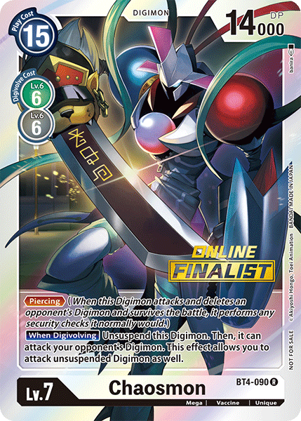 Chaosmon [BT4-090] (Online Finalist) [Great Legend Promos] - Destination Retro