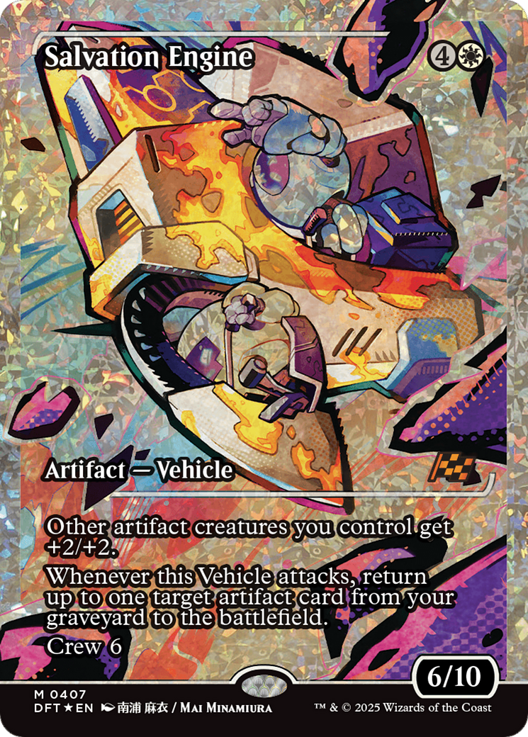 Salvation Engine (Showcase) (Fracture Foil) [Aetherdrift] - Destination Retro