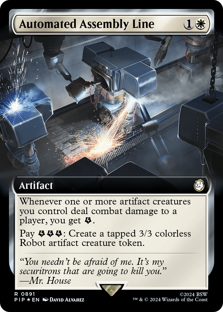 Automated Assembly Line (Extended Art) (Surge Foil) [Fallout] - Destination Retro