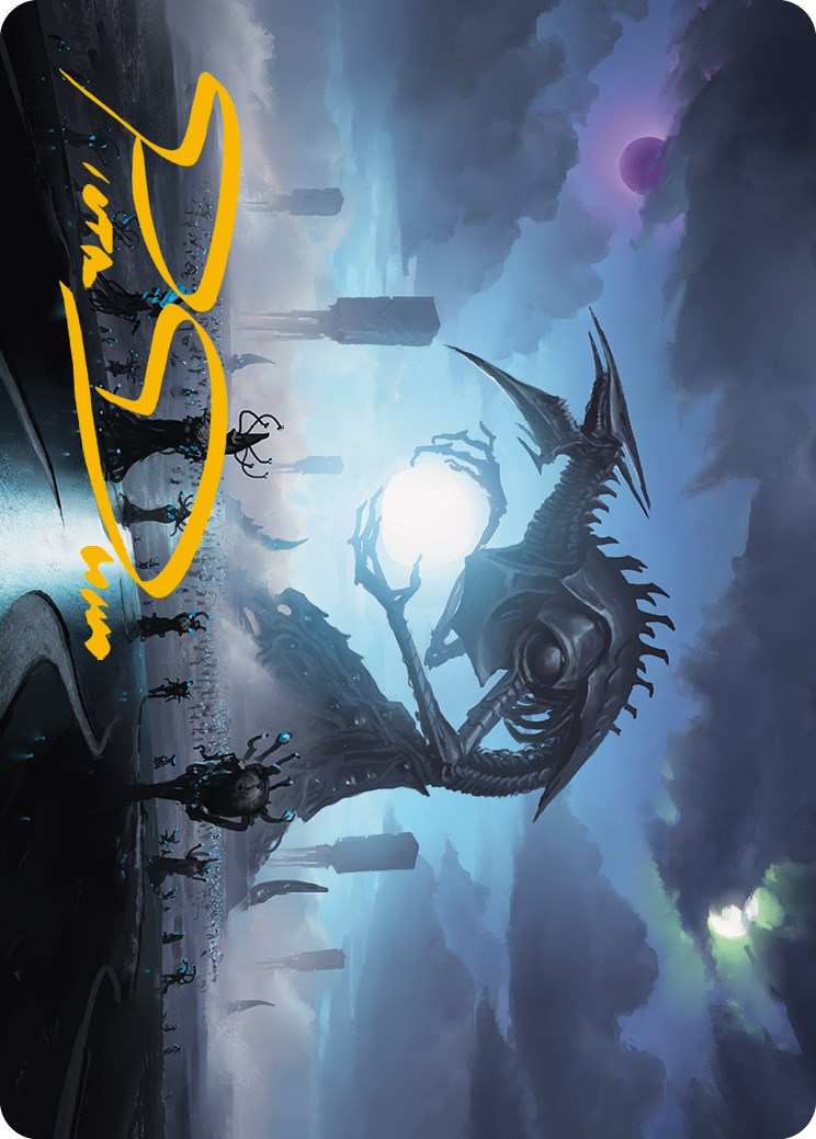 Blue Sun's Twilight Art Card (Gold-Stamped Signature) [Phyrexia: All Will Be One Art Series] - Destination Retro