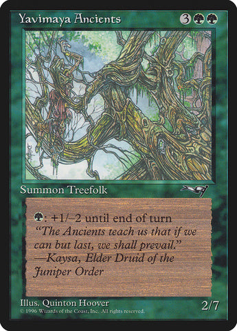 Yavimaya Ancients (Druid Art) [Alliances] - Destination Retro