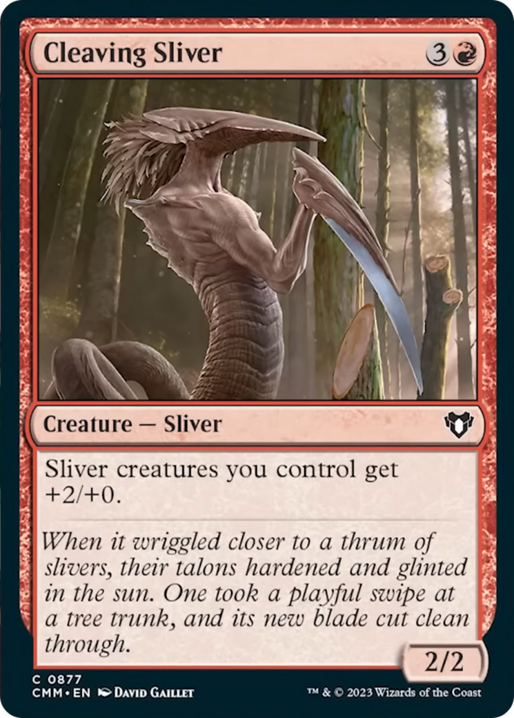 Cleaving Sliver [Commander Masters] - Destination Retro