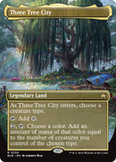 Three Tree City (Borderless) (0338) [Bloomburrow] - Destination Retro
