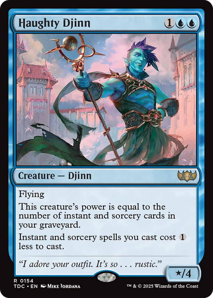 Haughty Djinn [Tarkir: Dragonstorm Commander] - Destination Retro