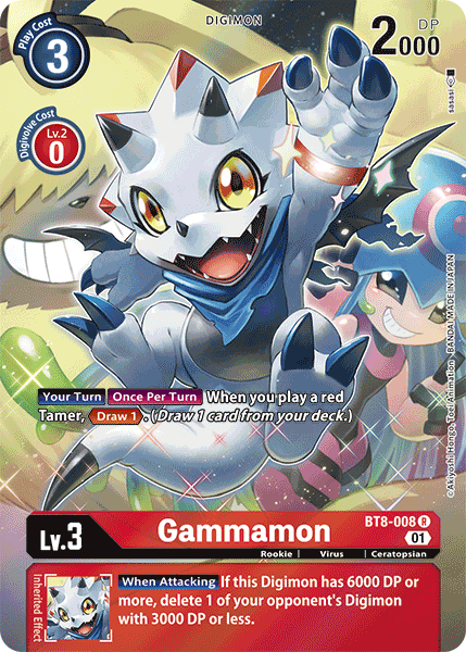 Gammamon [BT8-008] (Alternate Art) [New Awakening] - Destination Retro