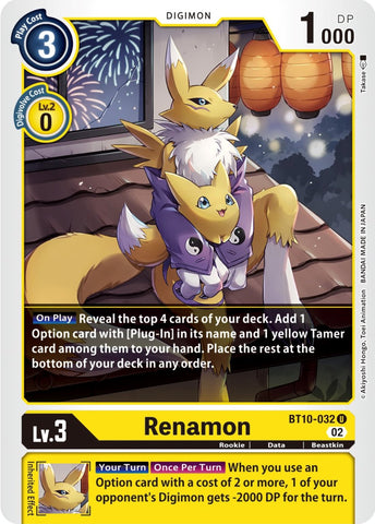 Renamon [BT10-032] [Xros Encounter] - Destination Retro