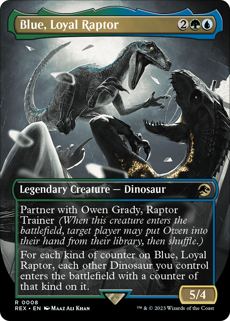 Blue, Loyal Raptor (Borderless) [Jurassic World Collection] - Destination Retro