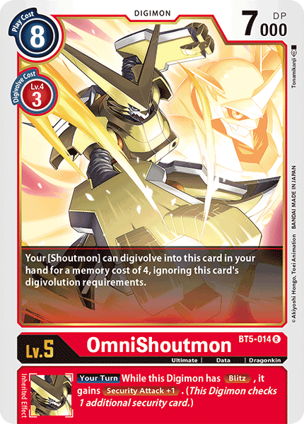 OmniShoutmon [BT5-014] [Battle of Omni] - Destination Retro