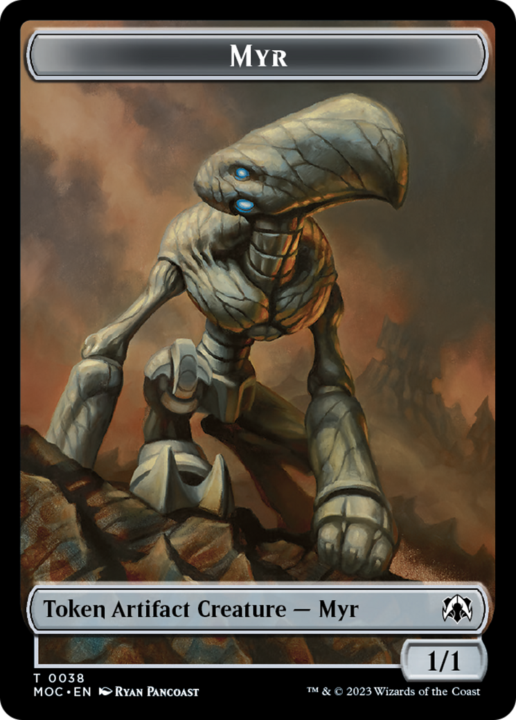Phyrexian Germ // Myr Double-Sided Token [March of the Machine Commander Tokens] - Destination Retro