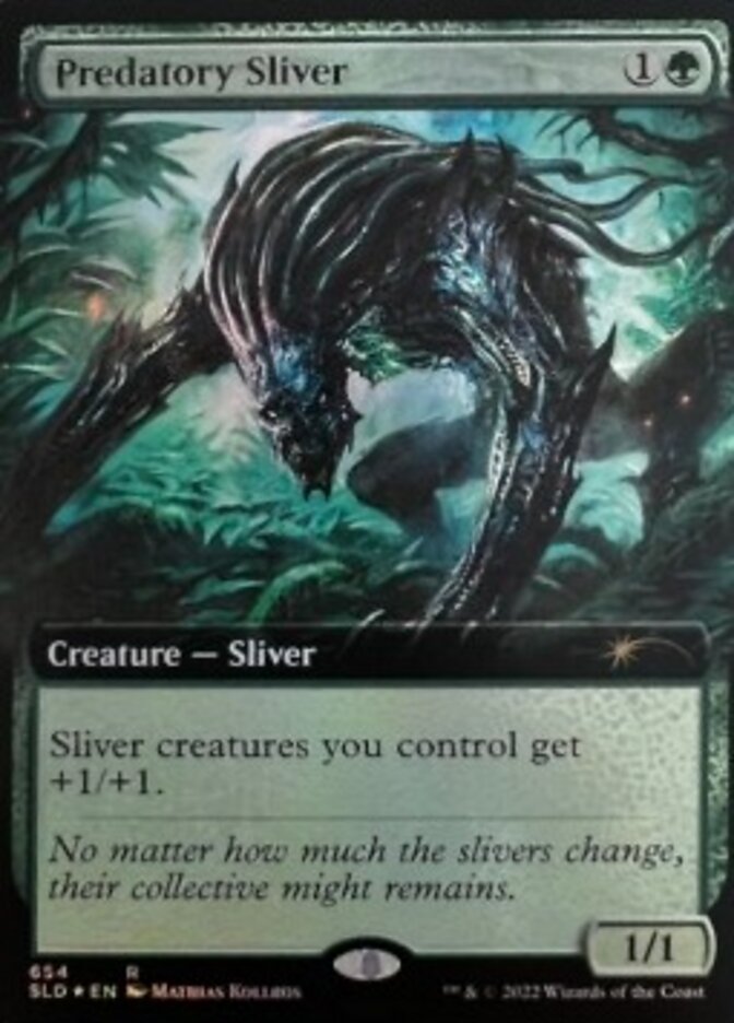 Predatory Sliver (Extended Art) [Secret Lair Drop Promos] - Destination Retro