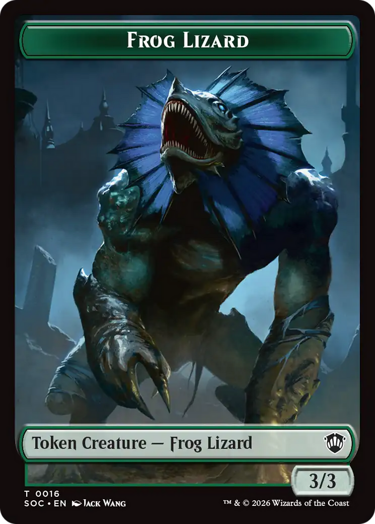 Food // Frog Lizard Double-Sided Token [Secrets of Strixhaven Commander Tokens] - Destination Retro