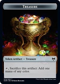 Treasure // Kaya, the Inexorable Emblem Double-Sided Token [Kaldheim Tokens] - Destination Retro