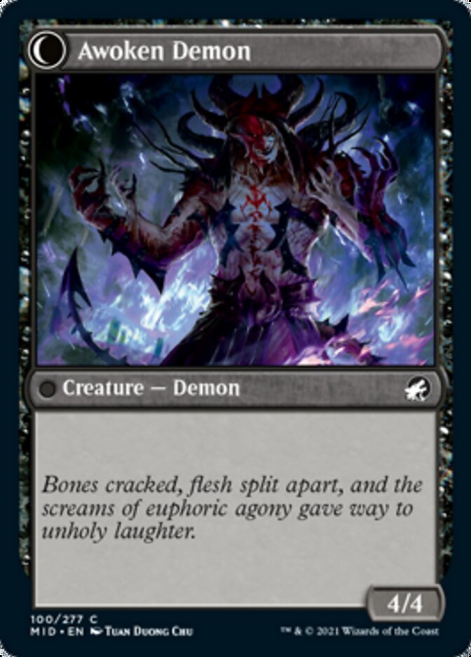 Ecstatic Awakener // Awoken Demon [Innistrad: Midnight Hunt] - Destination Retro