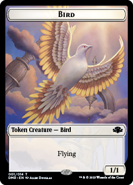 Zombie // Bird Double-Sided Token [Dominaria Remastered Tokens] - Destination Retro