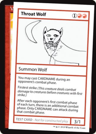 Throat Wolf (2021 Edition) [Mystery Booster Playtest Cards] - Destination Retro