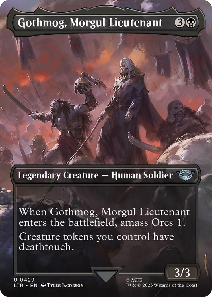 Gothmog, Morgul Lieutenant (Borderless Alternate Art) [The Lord of the Rings: Tales of Middle-Earth] - Destination Retro