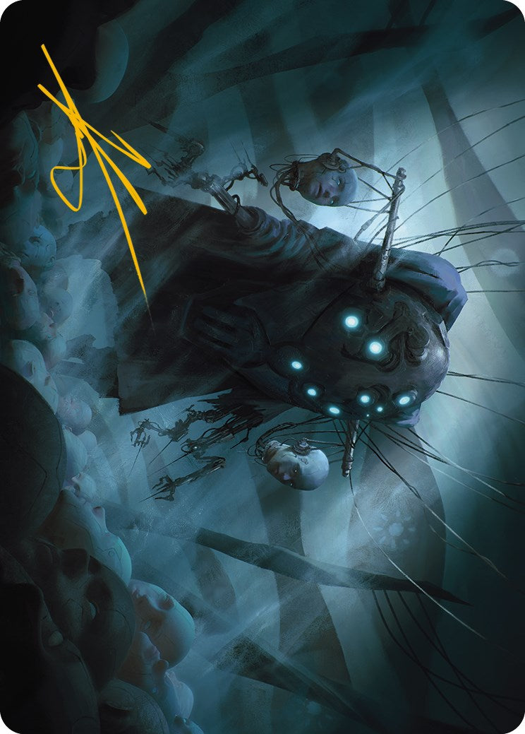 Meldweb Curator Art Card (Gold-Stamped Signature) [Phyrexia: All Will Be One Art Series] - Destination Retro