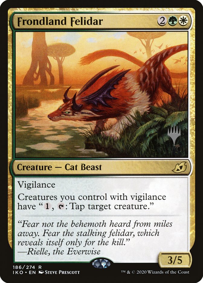 Frondland Felidar (Promo Pack) [Ikoria: Lair of Behemoths Promos] - Destination Retro