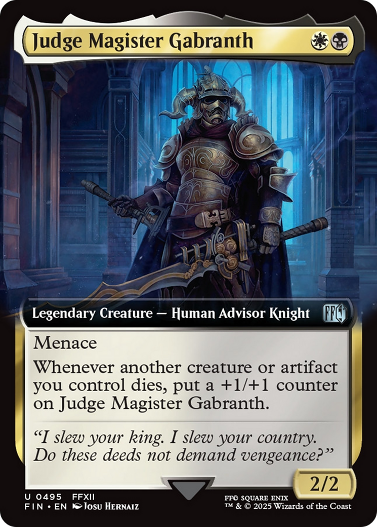 Judge Magister Gabranth (Extended Art) [FINAL FANTASY] - Destination Retro