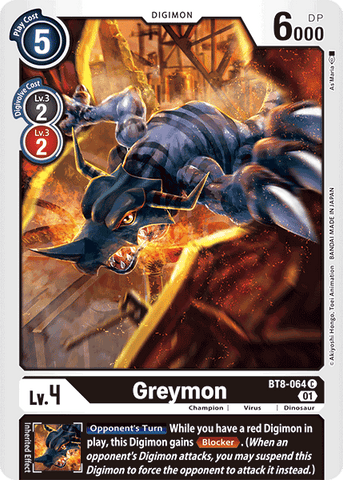 Greymon [BT8-064] [New Awakening] - Destination Retro