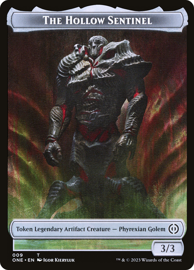 The Hollow Sentinel Token [Phyrexia: All Will Be One Tokens] - Destination Retro