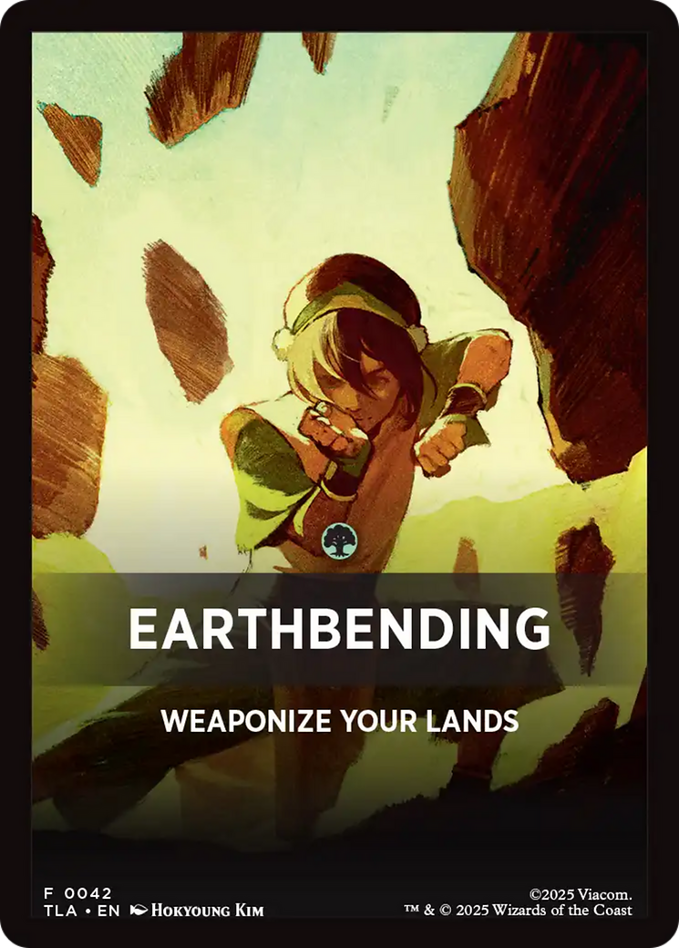 Earthbending Theme Card (0042) [Avatar: The Last Airbender Tokens] - Destination Retro