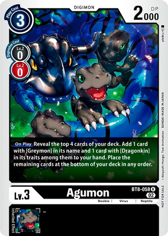 Agumon [BT8-058] (Xros Encounter Pre-Release) [New Awakening Promos] - Destination Retro
