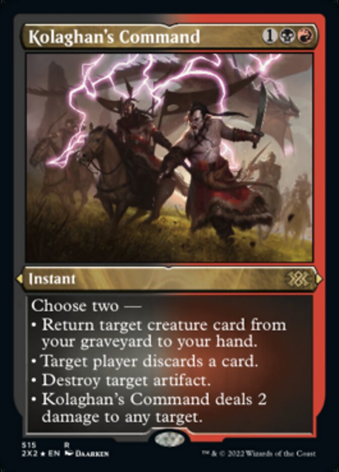 Kolaghan's Command (Foil Etched) [Double Masters 2022] - Destination Retro