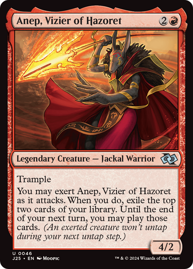Anep, Vizier of Hazoret (Anime) [Foundations Jumpstart] - Destination Retro
