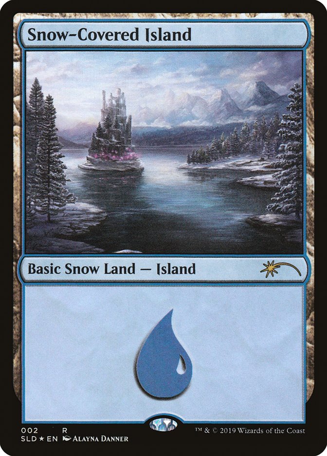 Snow-Covered Island (2) [Secret Lair Drop Series] - Destination Retro