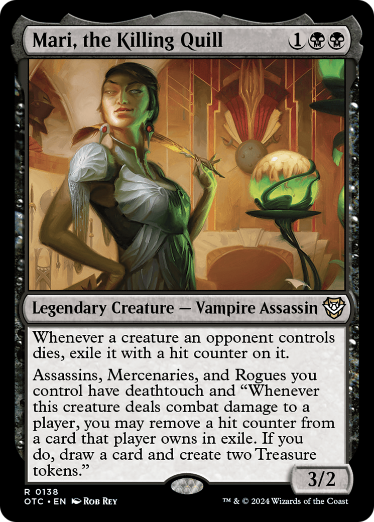 Mari, the Killing Quill [Outlaws of Thunder Junction Commander] - Destination Retro