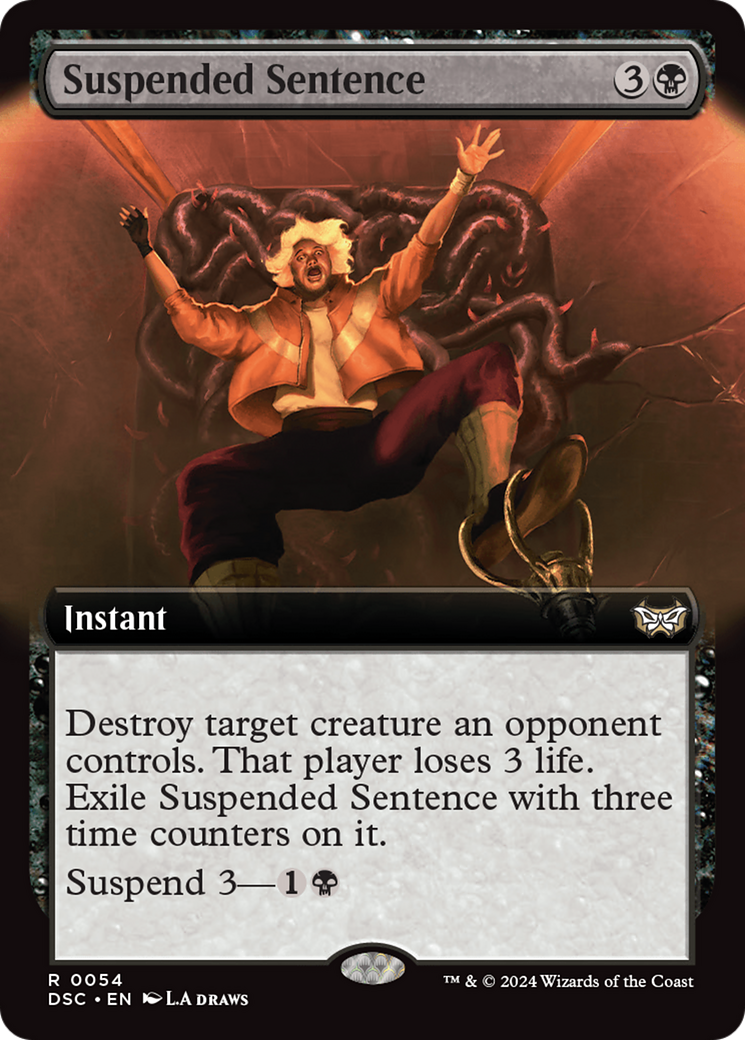 Suspended Sentence (Extended Art) [Duskmourn: House of Horror Commander] - Destination Retro