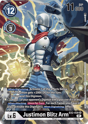 Justimon Blitz Arm [EX2-038] (Alternate Art) [Digital Hazard] - Destination Retro