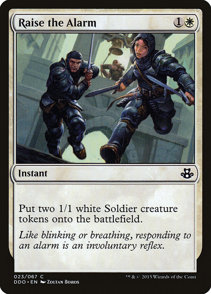 Raise the Alarm [Duel Decks: Elspeth vs. Kiora] - Destination Retro