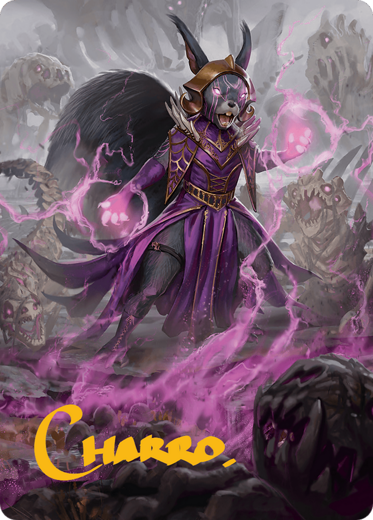 Liliana of the Dark Realms Art Card (Gold-Stamped Signature) [Bloomburrow Art Series] - Destination Retro