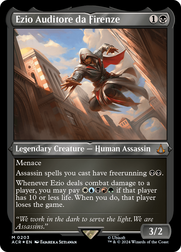 Ezio Auditore da Firenze (Foil Etched) [Assassin's Creed] - Destination Retro
