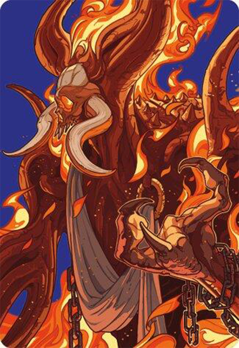 Phlage, Titan of Fire's Fury Art Card [Modern Horizons 3 Art Series] - Destination Retro