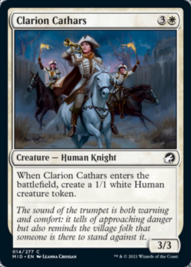 Clarion Cathars [Innistrad: Midnight Hunt] - Destination Retro