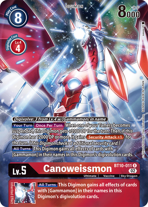Canoweissmon [BT10-011] (Alternate Art) [Xros Encounter] - Destination Retro