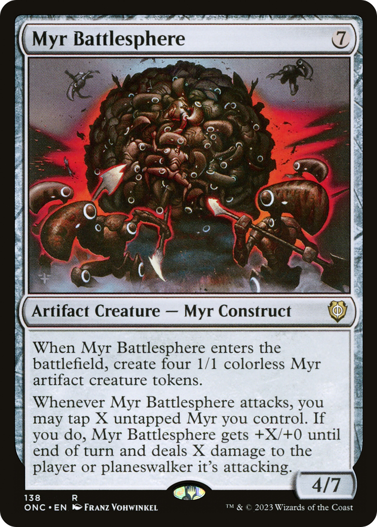 Myr Battlesphere [Phyrexia: All Will Be One Commander] - Destination Retro