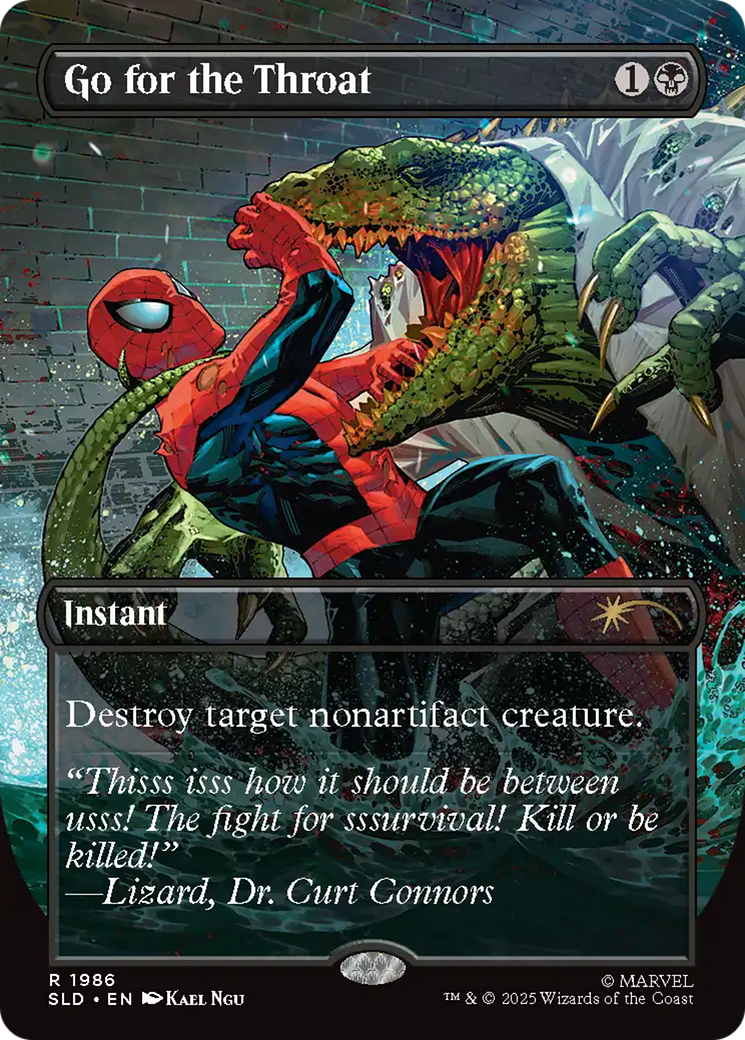 Go for the Throat (Rainbow Foil) [Secret Lair Drop Series] - Destination Retro