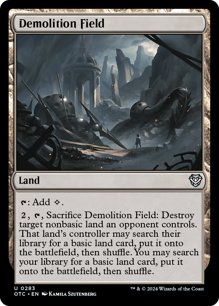 Demolition Field [Outlaws of Thunder Junction Commander] - Destination Retro